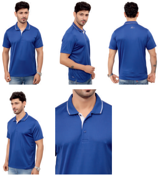 Monte Carlo Dryfit Tshirt With Placket & Tippig