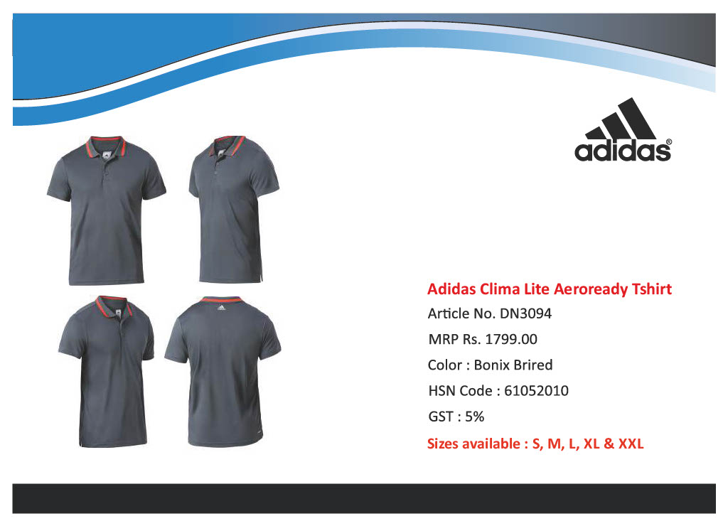 Adidas Clima Lite Aeroready Tshirt series DN, DP, FJ