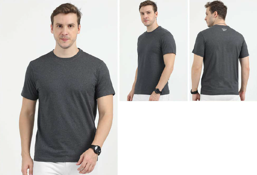 Reebok T-Shirt Round Cotton Spandex