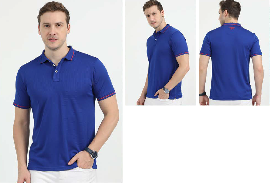 Reebok T-Shirt Polo Polyester Waffle