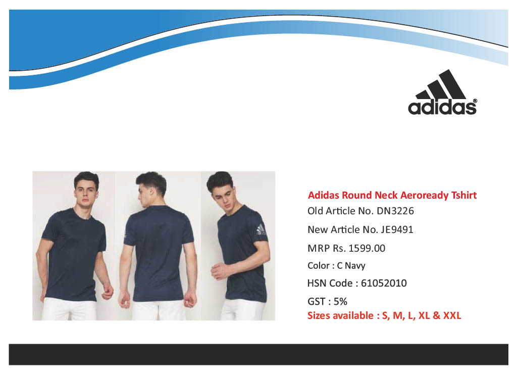 Adidas Round Neck Aeroready Tshirt