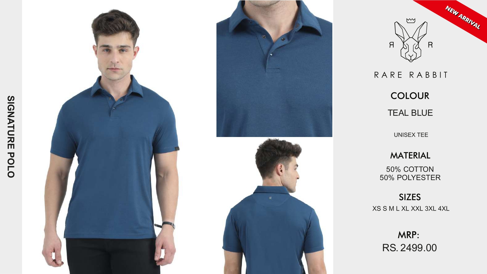 RARE RABBIT Signature Polo Tshirt