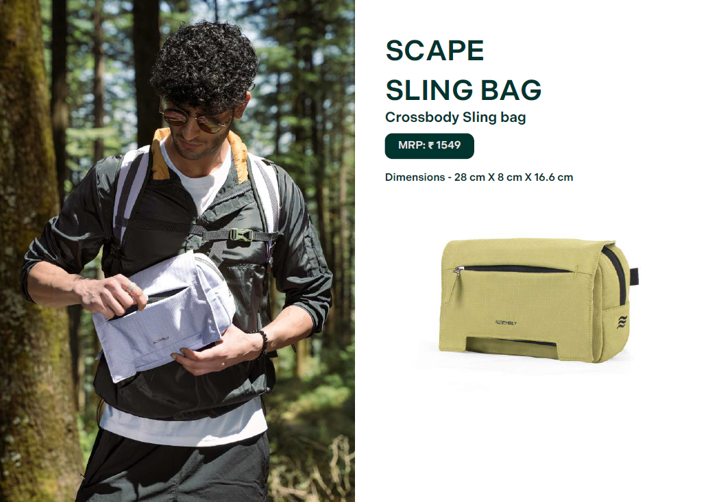 SCAPE SLING BAG Crossbody Sling bag