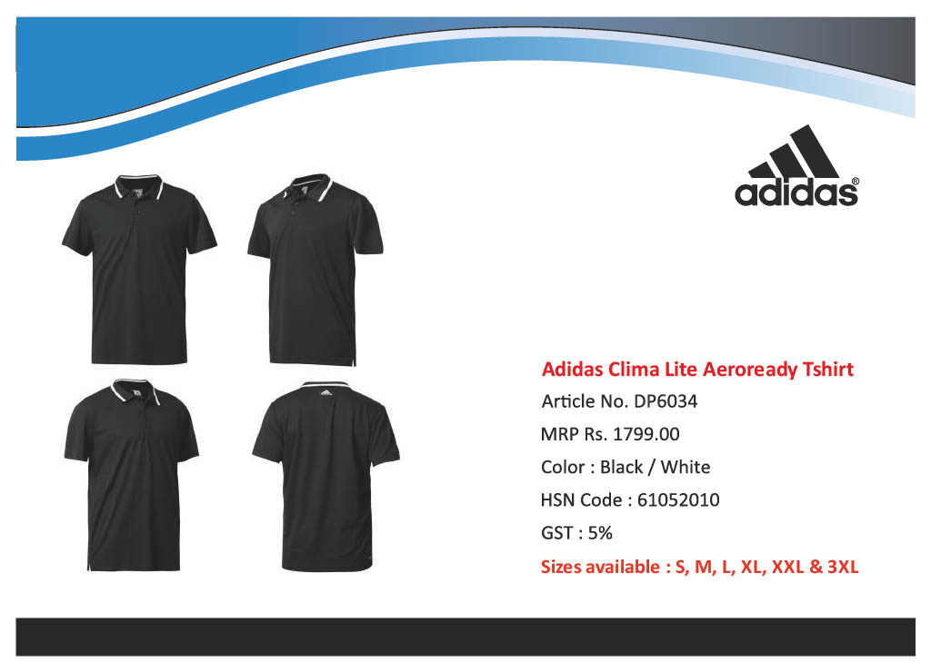 Adidas Clima Lite Aeroready Tshirt series DN, DP, FJ