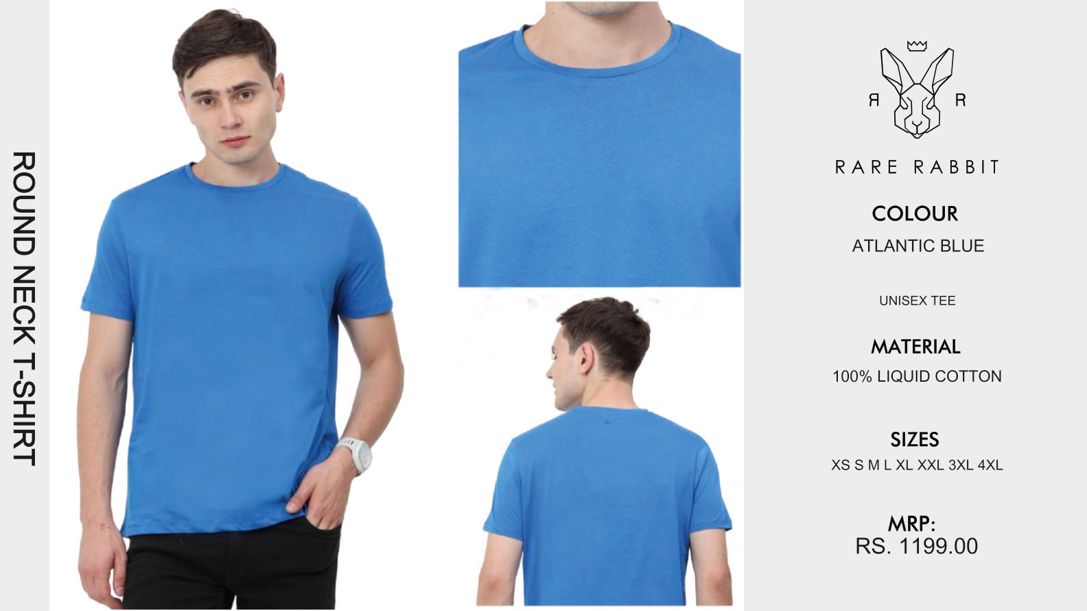 RARE RABBIT Round Neck T-Shirt