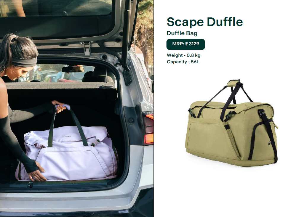Scape Duffle Duffle Bag