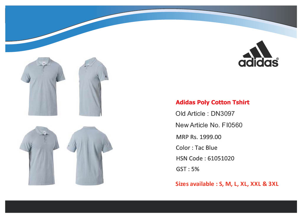 Adidas Poly Cotton Tshirt
