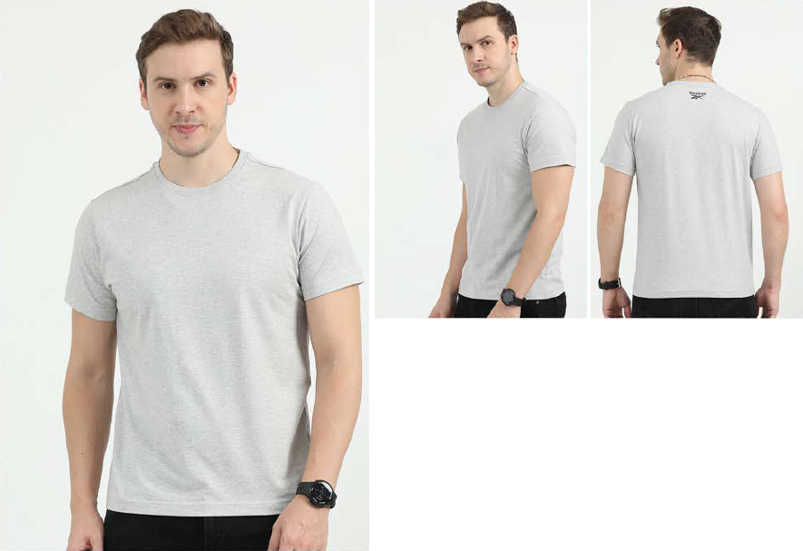 Reebok T-Shirt Round Cotton Spandex
