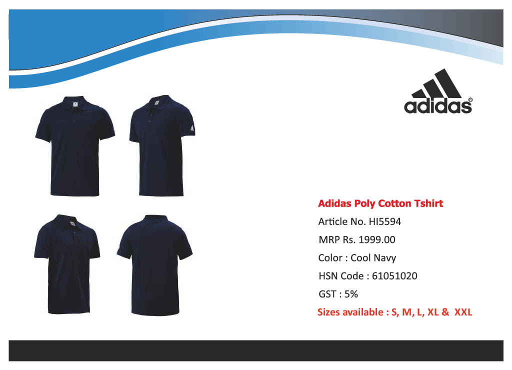 Adidas Poly Cotton Tshirt